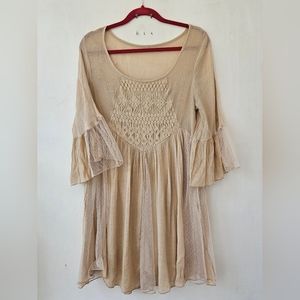 Cream colored Lacey Dress